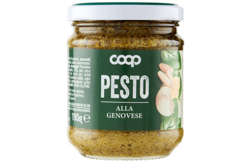 Coop richiama Pesto alla genovese possibile presenza di vetro il