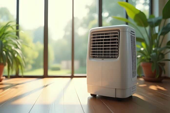 Evaporative Cooler in a Bright Room raffrescatori