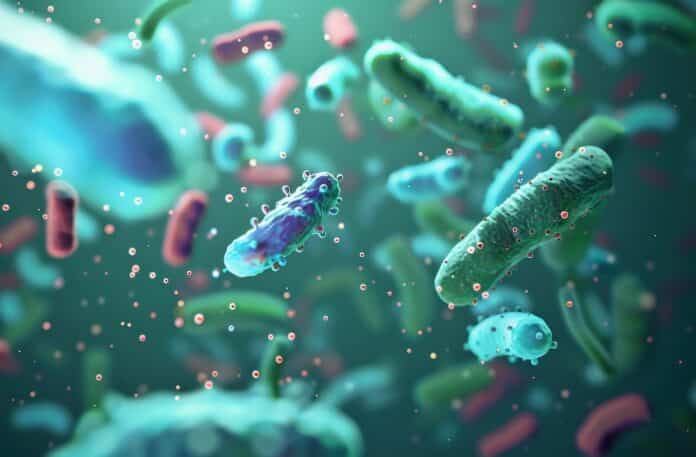 Probiotic supplements promoting gut health and overall well-being. pesticidi microbiota