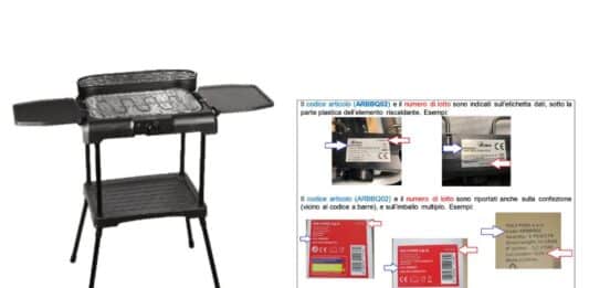Richiamato barbecue Ardes: c’è rischio di incendio BARBECUE INCENDIO