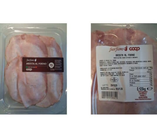 Coop richiama arista al forno Fior Fiore per contaminazione microbiologica COOP ARISTA