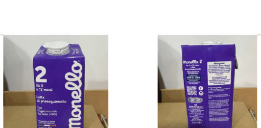 Rischio microbiologico, richiamato latte di proseguimento Monello 2 di Granarolo latte