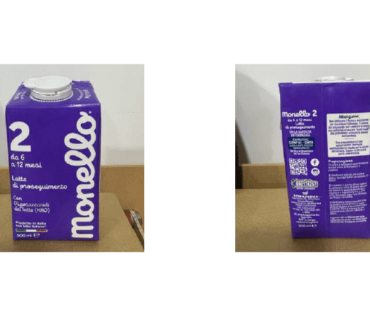 Rischio microbiologico, richiamato latte di proseguimento Monello 2 di Granarolo latte