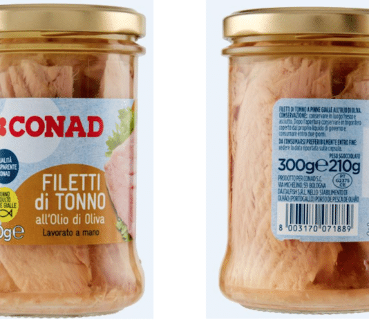 Conad richiama tonno per possibile presenza di corpi estranei TONNO CONAD