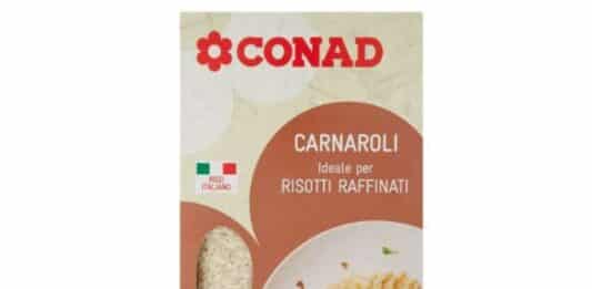 Conad richiama 2 lotti di riso Carnaroli per cadmio oltre i limiti