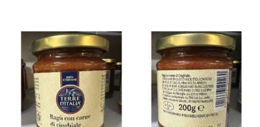 Carrefour richiama ragù di cinghiale Terre d’Italia per pezzi di vetro