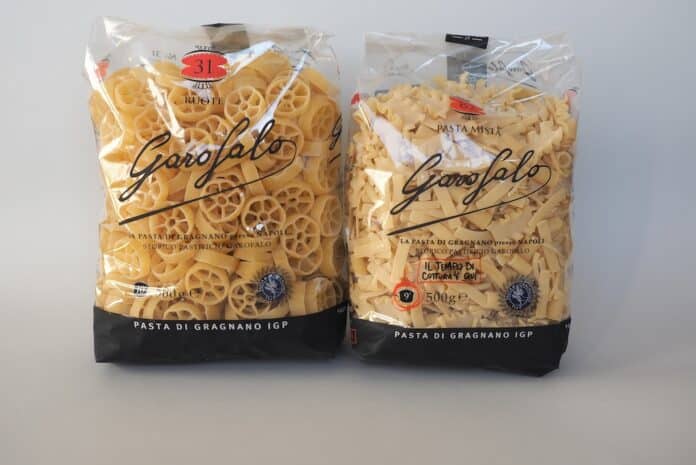 NAPLES - DEC 2021: Garofalo packet of wheels pasta