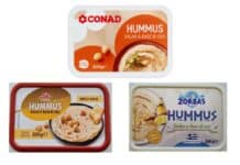 Hummus con salmonella: richiami per Conad, Zorbas e Primia