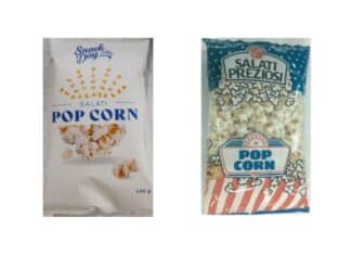 Richiamati pop corn Lidl e Salati Preziosi per alcaloidi tropanici oltre i limiti
