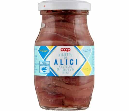 Coop richiama i filetti di alice per istamina ALICI COOP ISTAMINA
