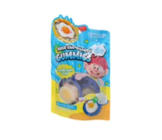 Action richiama per muffa caramelle gommose a forma di uovo al tegamino