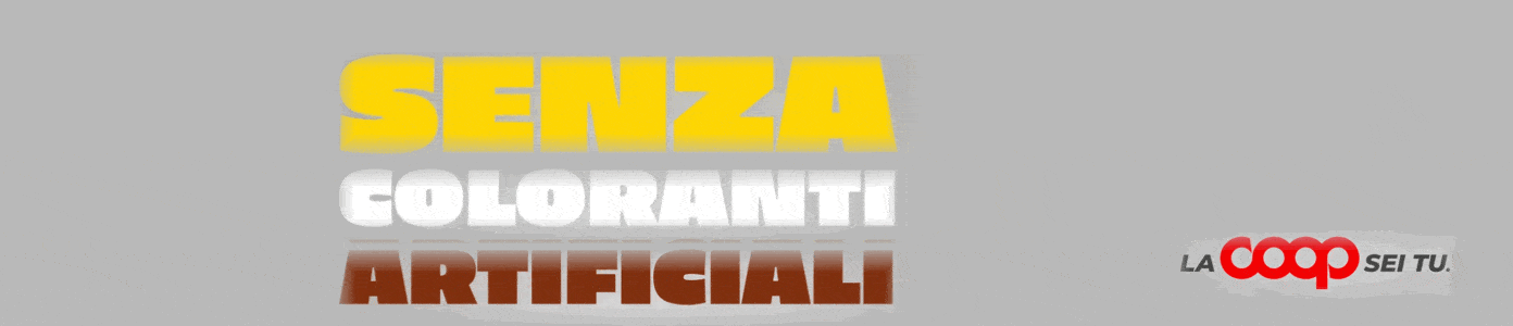 Coop — senza coloranti artificiali