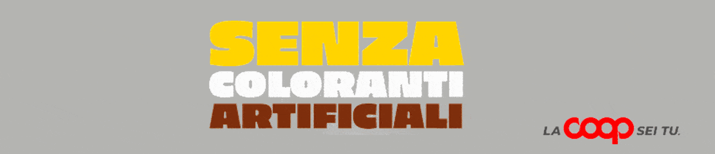 Coop — senza coloranti artificiali